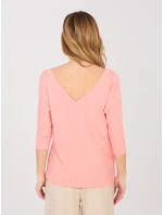 Bluzka RV BZ model 22013694 brzoskwiniowy - FPrice Bluzka RV BZ model 22013694 brzoskwiniowy - FPrice