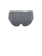 Pánské slipy 3Pack  tm. modré se zelenou  model 19908021 - Emporio Armani