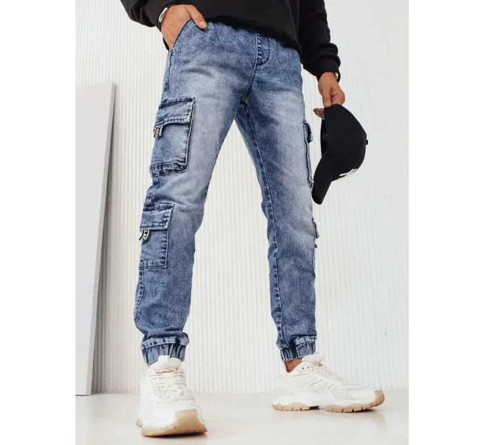 Pánské modré cargo kalhoty model 20648436 - Dstreet