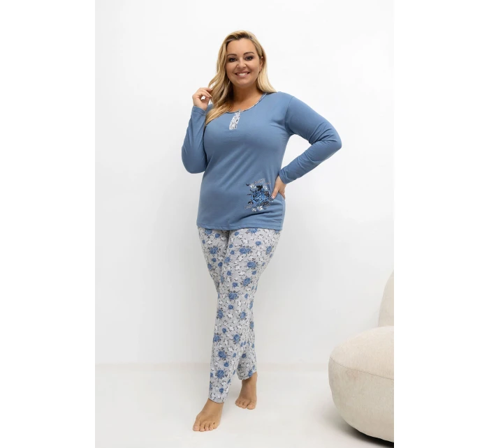 Pohodlná pyžama pro plnoštíhlé model 221189 Forever Pink Pohodlná pyžama pro plnoštíhlé model 221189 Forever Pink