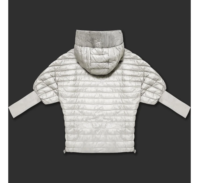 Dámská netopýří bunda v barvě ecru Minority (P3-6913-12)