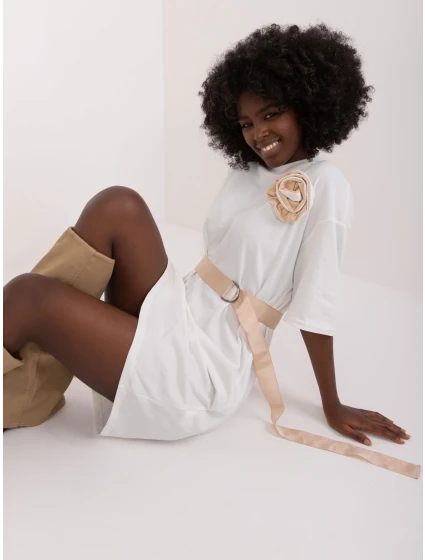 Šaty EM SK 825.02 ecru