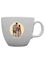 Personalizovaný MEGA XXL keramický hrnek 1 000 ml s výřezem fotky na podkladu Personalizovaný MEGA XXL keramický hrnek 1 000 ml s výřezem fotky na podkladu