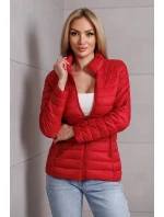 Červená dámská bunda se stojáčkem  model 21135588 - Good looking