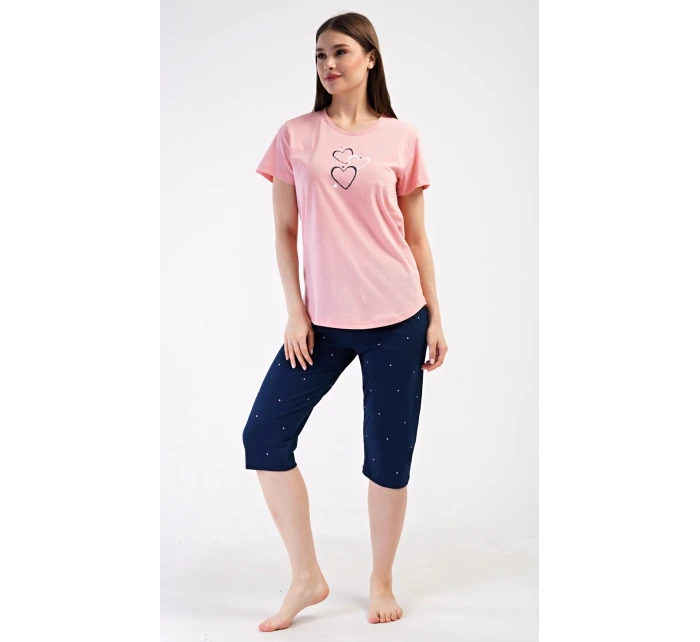 Dámské domácí šaty s tříčtvrtečním rukávem Lekníny