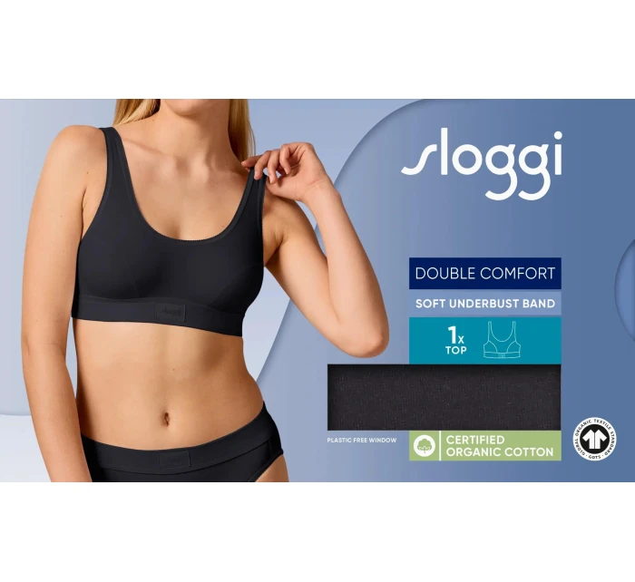 sloggi Double Comfort T Top - BLACK - SLOGGI BLACK - SLOGGI