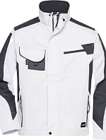 Daiber JN 821 Pracovní bunda - Strong 02.0821 white/carbon