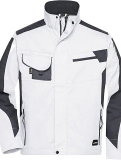 Daiber JN 821 Pracovní bunda - Strong 02.0821 white/carbon