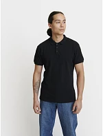 Pure Waste PQM Pánské piqué polo z těžké bavlny 74.0PQM solid navy Pure Waste PQM Pánské piqué polo z těžké bavlny 74.0PQM solid navy