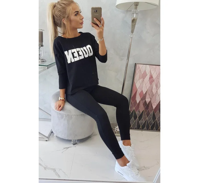 Sada s potiskem Queen black Sada s potiskem Queen black