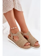 Dámské Sandály S Pletením model 21698599 - EVENTO Dámské Sandály S Pletením model 21698599 - EVENTO