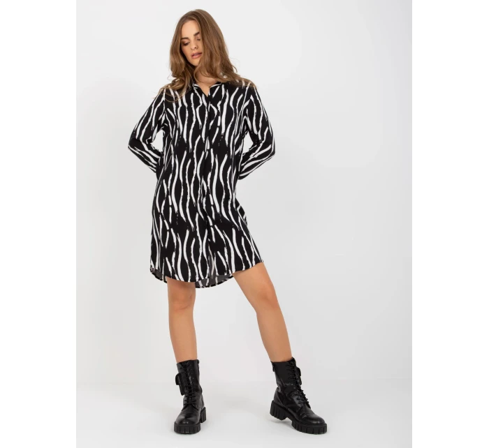 Šaty TO SK 1103 22.18 černobílé