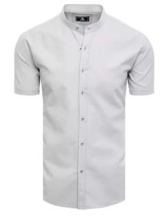 Pánské světle šedé tričko s krátkým rukávem Dstreet KX0999