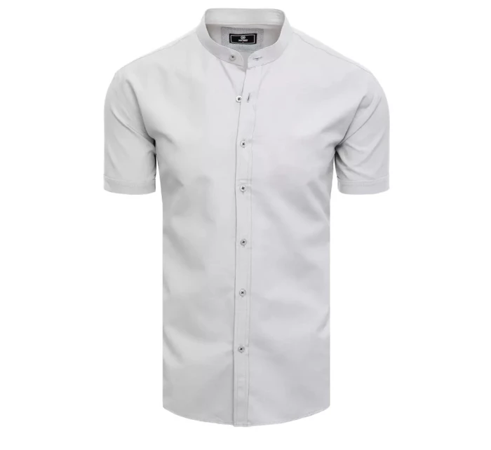 Pánské světle šedé tričko s krátkým rukávem Dstreet KX0999