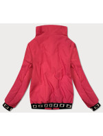 Krátká červená dámská bunda se stojáčkem model 17106387 - S'WEST