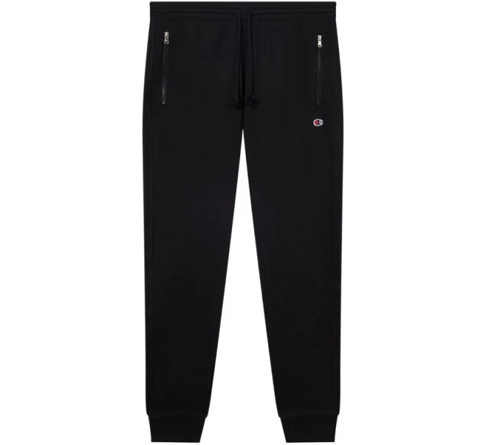 Pánské kalhoty s žebrovanými manžetami černé model 21812326 KK001 - CHAMPION Pánské kalhoty s žebrovanými manžetami černé model 21812326 KK001 - CHAMPION