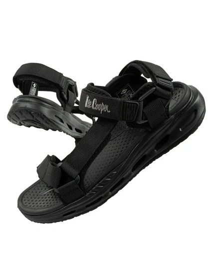 Lee Cooper pánské boty na suchý zip sandály na léto černé lehké Lee Cooper pánské boty na suchý zip sandály na léto černé lehké