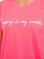 Nakupování je moje kardio halenka růžová neonová