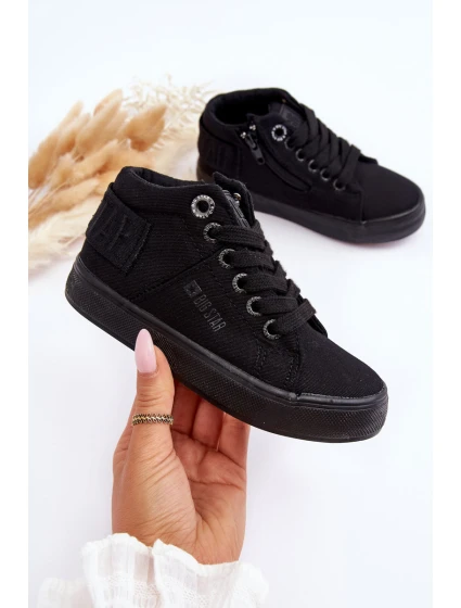 Dětské Klasické Vysoké Boty Big Star model 21626725 Černé - Big Star Shoes Dětské Klasické Vysoké Boty Big Star model 21626725 Černé - Big Star Shoes