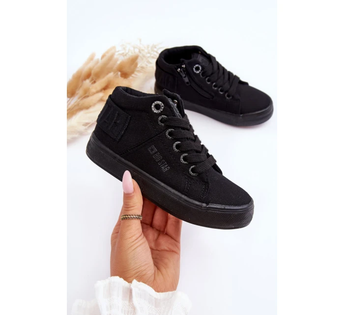 Dětské Klasické Vysoké Boty Big Star model 21626725 Černé - Big Star Shoes Dětské Klasické Vysoké Boty Big Star model 21626725 Černé - Big Star Shoes