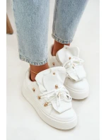 Dámské Tenisky Na Platformě Bílé model 21682857 - Boto