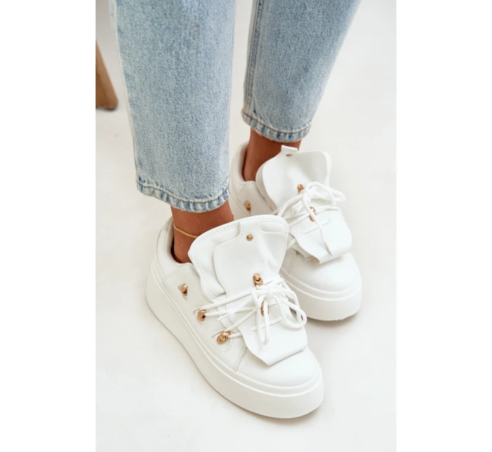 Dámské Tenisky Na Platformě Bílé model 21682857 - Boto
