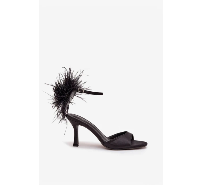 Sandály na jehlovém podpatku s Černé model 21757813 - Boto Sandály na jehlovém podpatku s Černé model 21757813 - Boto