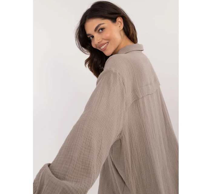 Koszula model 20613975 ciemny bezowy - FPrice