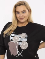 Bluzka RV BZ model 21072615 czarny - FPrice Bluzka RV BZ model 21072615 czarny - FPrice