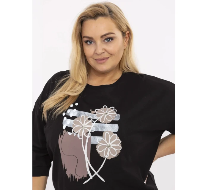 Bluzka RV BZ model 21072615 czarny - FPrice Bluzka RV BZ model 21072615 czarny - FPrice