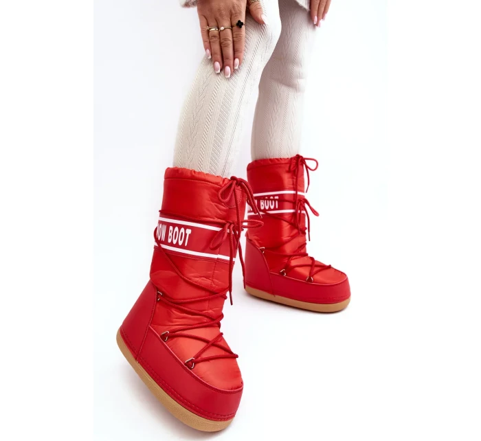 Dámské červené vysoké boty do sněhu Venila Dámské červené vysoké boty do sněhu Venila