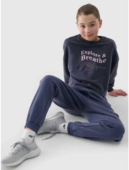 Dívčí cropped mikina 4F Dívčí cropped mikina 4F