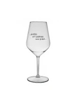 PROTOŽE BÝT BARMAN NENÍ PRDEL - čirá nerozbitná sklenice na víno 470 ml