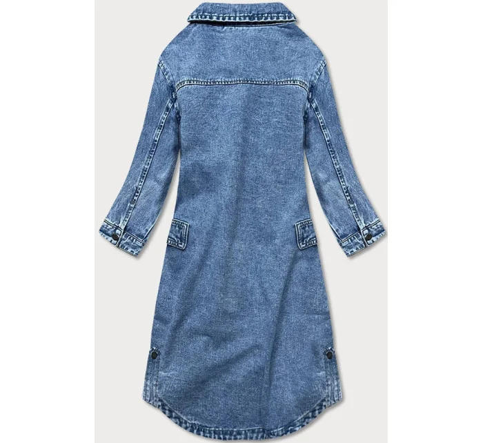 Světle modrá volná dámská džínová přes oblečení model 16994046 - P.O.P. SEVEN