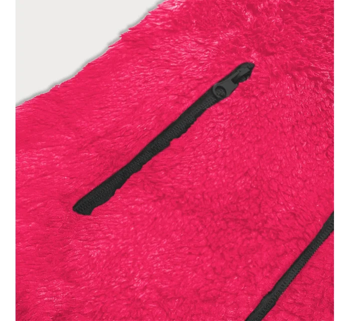 Plyšová dámská vesta v barvě červeného melounu (HH005-28) Plyšová dámská vesta v barvě červeného melounu (HH005-28)