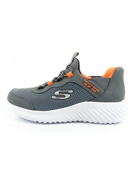 model 21409199 Slipins dětská sportovní obuv pro mládež šedá - Skechers