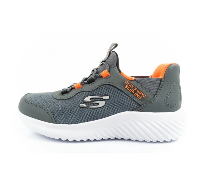 Skechers Bounder Slip-ins dětská sportovní obuv pro mládež šedá Skechers Bounder Slip-ins dětská sportovní obuv pro mládež šedá
