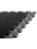Bezpečnostní certifikovaná podložka na cvičení - Puzzle 1x1m - černošedá 2 cm