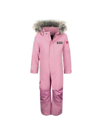 Trollkids Kids Kirkenes Snowsuit dívčí zimní oblek nepromokavý růžový (387-231)