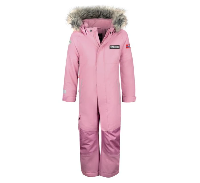 Trollkids Kids Kirkenes Snowsuit dívčí zimní oblek nepromokavý růžový (387-231)