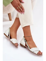 Kožené Ploché Sandály model 21699746 Mátové - Maciejka