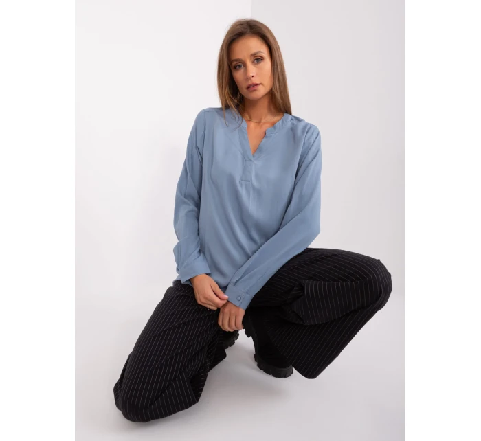 Halenka D73792M11081A šedá modrá