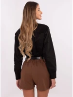 DHJ SD šortky A8757.92P hnědé