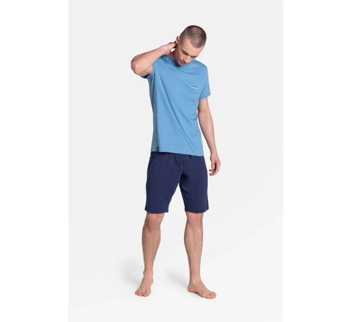 Pyžamo Duty 38881-95X Modrá a tmavě modrá - Henderson