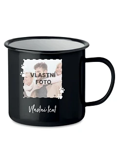Personalizovaný retro plecháček s fotkou mazlíčka a textem