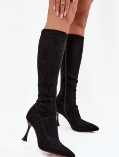 Kozačky na podpatku  model 220213 Step in style