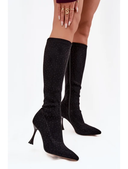 Kozačky na podpatku  model 220213 Step in style