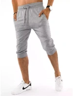 FashionStreet pánské světle šedé teplákové kraťasy SX1535
