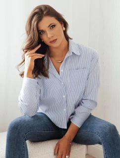 Dámská modrá košile TANYA FashionStreet DY0383