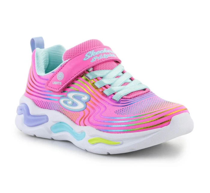 Boty Skechers S-Lights Wavy Beams Jr 302338L-PKMT